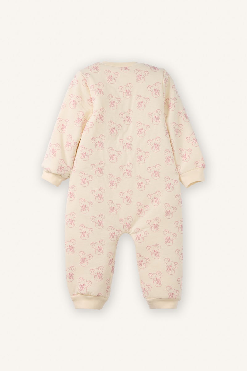 DeFacto Beige BabyGirl Jumpsuit Casual - Image 3